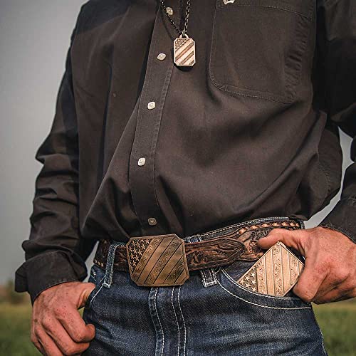 Montana Silversmiths Western Themed Credit Card and Cash Case (All American Bronze)4