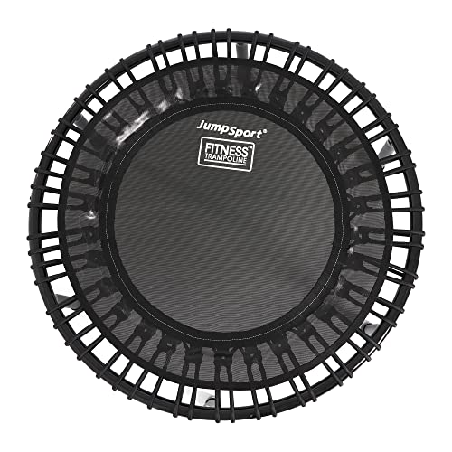 Jumpsport 200 In Home Cardio Fitness Rebounder - Durable Silent Bounce Mini Trampoline With Premium Bungees, Workout Dvd, And Online Access To Video Workouts - Safe And Gentle On The Body #TOP2