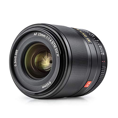 VILTROX 単焦点レンズ AF 23mm F1.4 STM F1.4大口径 瞳AF ソニーEマウント交換レンズAPS-Cサイズ 軽量 柔らかいボケ味 APS-C/フルサイズカメラ適用A5100/A6100/A6300/A6400/6500/6600/a7/a7R/a7Ⅱ/a7RⅡ/a7Ⅲ/a7RⅢ/a7SⅢ/a7RⅣ/a9