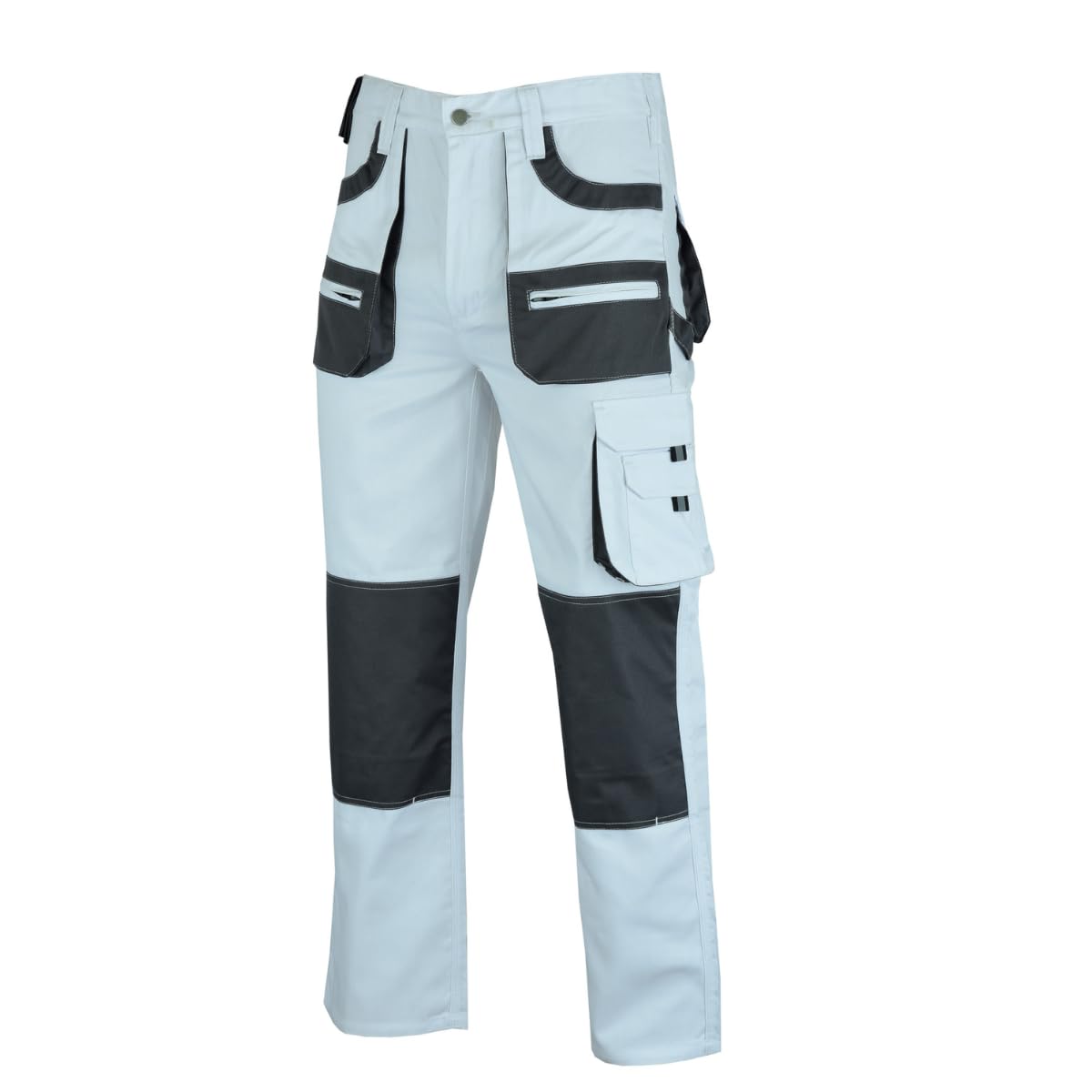 Ms9 Men's White Painters Decorators Cargo Combat Working Work Trouser Trousers Pants Jeans