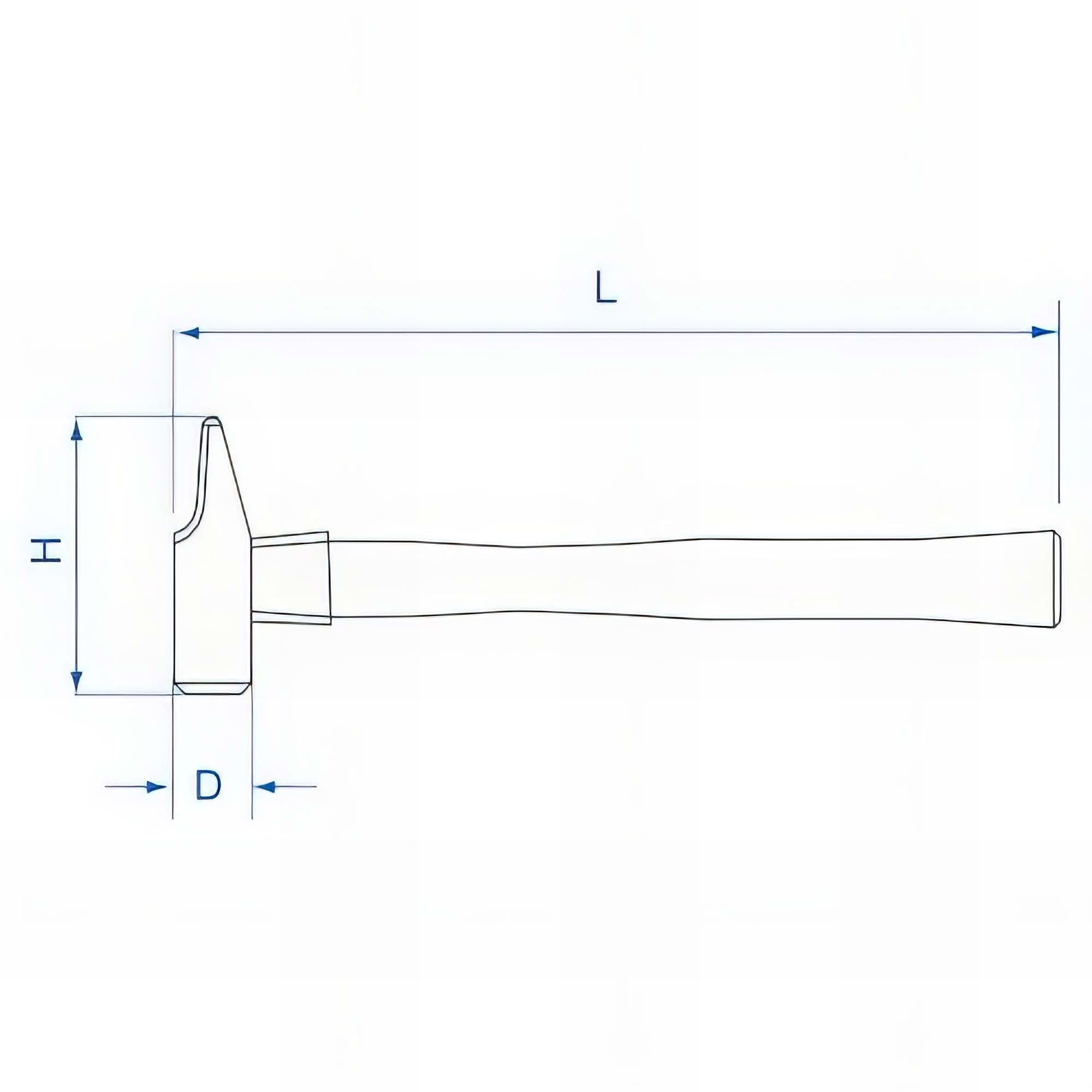 king tony 786229 hammers Rivoirs Tri-Material, 29 mm, Blue - Image 3