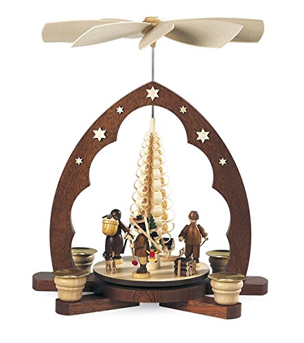 Pyramide en bois Rudolphs Schatzkiste Montagne de minerai 1 étage arbre copeaux 30cm