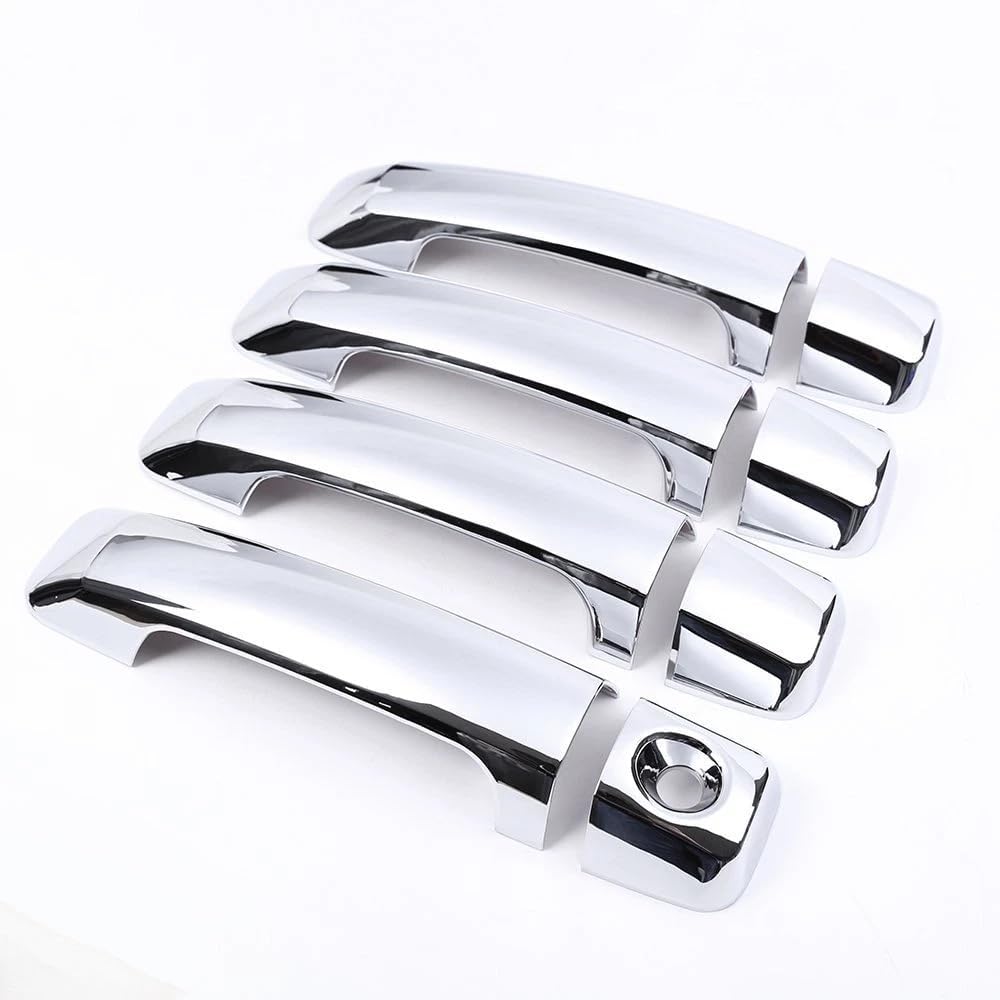 Sizver Chrome Door Handle Covers for 2008-2021 Toyota Sequoia