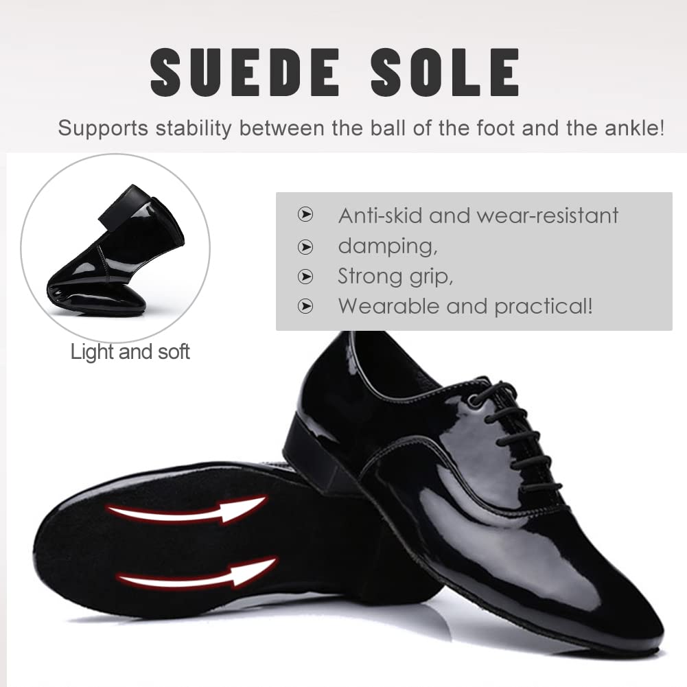 SWDZM Scarpe da Ballo Latino Americano Uomo Salsa EM707