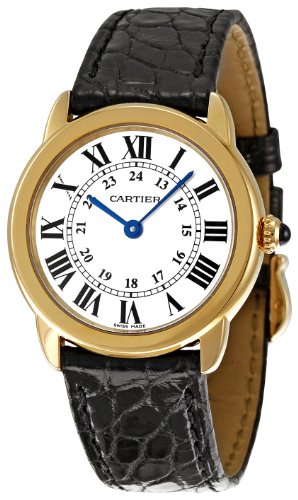 Cartier Women's W6700355 Ronde Solo Crocodile strap Watch