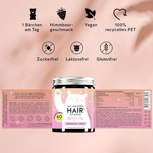 Haar-Gummibärchen mit Biotin von Bears with Benefits – Zuckerfrei und nährstoffreich