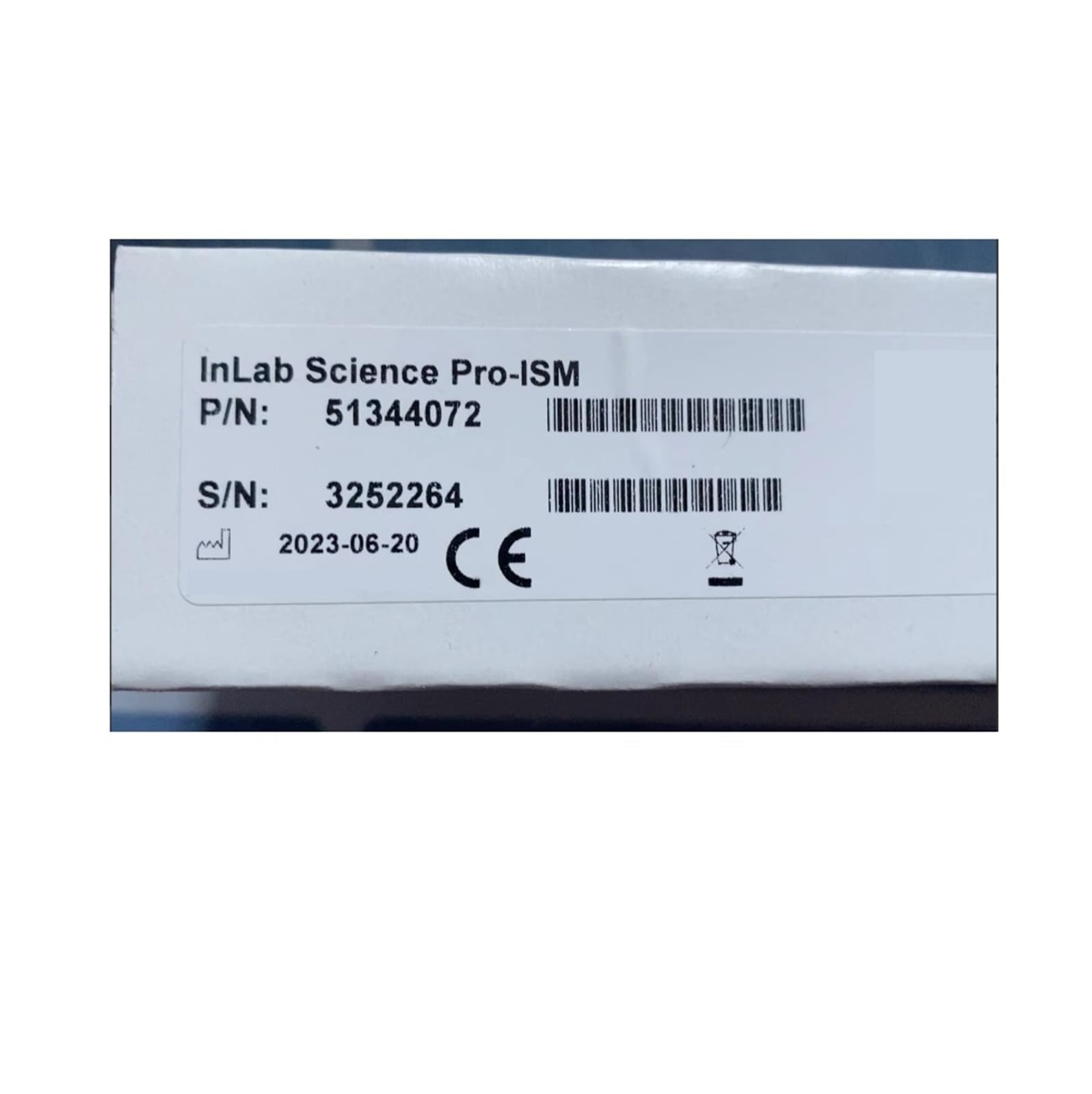 Elettrodo PH, INLab Science PRO-ISM P/N 51344072 1046833