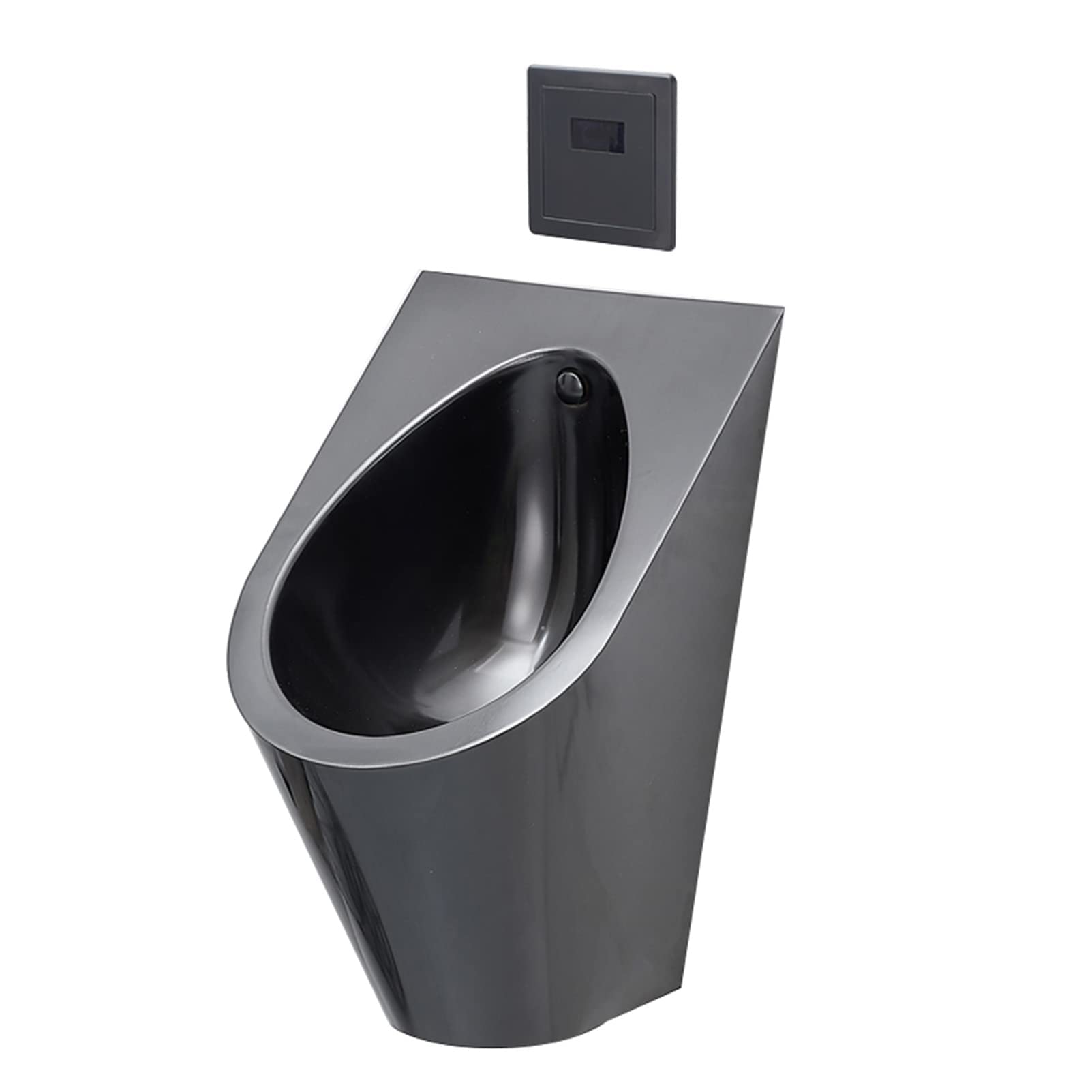 OTQEFTN 304 Stainless Steel Induction urinals,Household Wall-Mounted Vertical Toilets, Commercial Bathroom Urinal Funnel Toilet, Used in Bars, Hotels, Schools Public Toilet Urinal, Wall Drainage