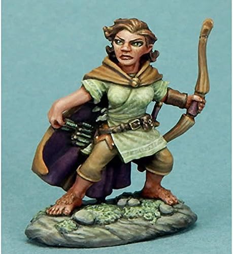 Female Halfling Ranger with Bow Miniature Visions In Fantasy Dark Sword Miniatures
