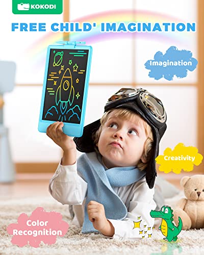 Kokodi Lcd Writing Tablet 8.5-Inch Colorful Doodle Board, Electronic Drawing Tablet Drawing Pad For Kids, Educational And Learning Kids Toys Gifts For 3 4 5 6 7 Year Old Boys And Girls(Blue) #TOP4
