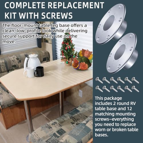 Image of TonGass 131112 RV Pedestal Base with 6 Mounting Screws
