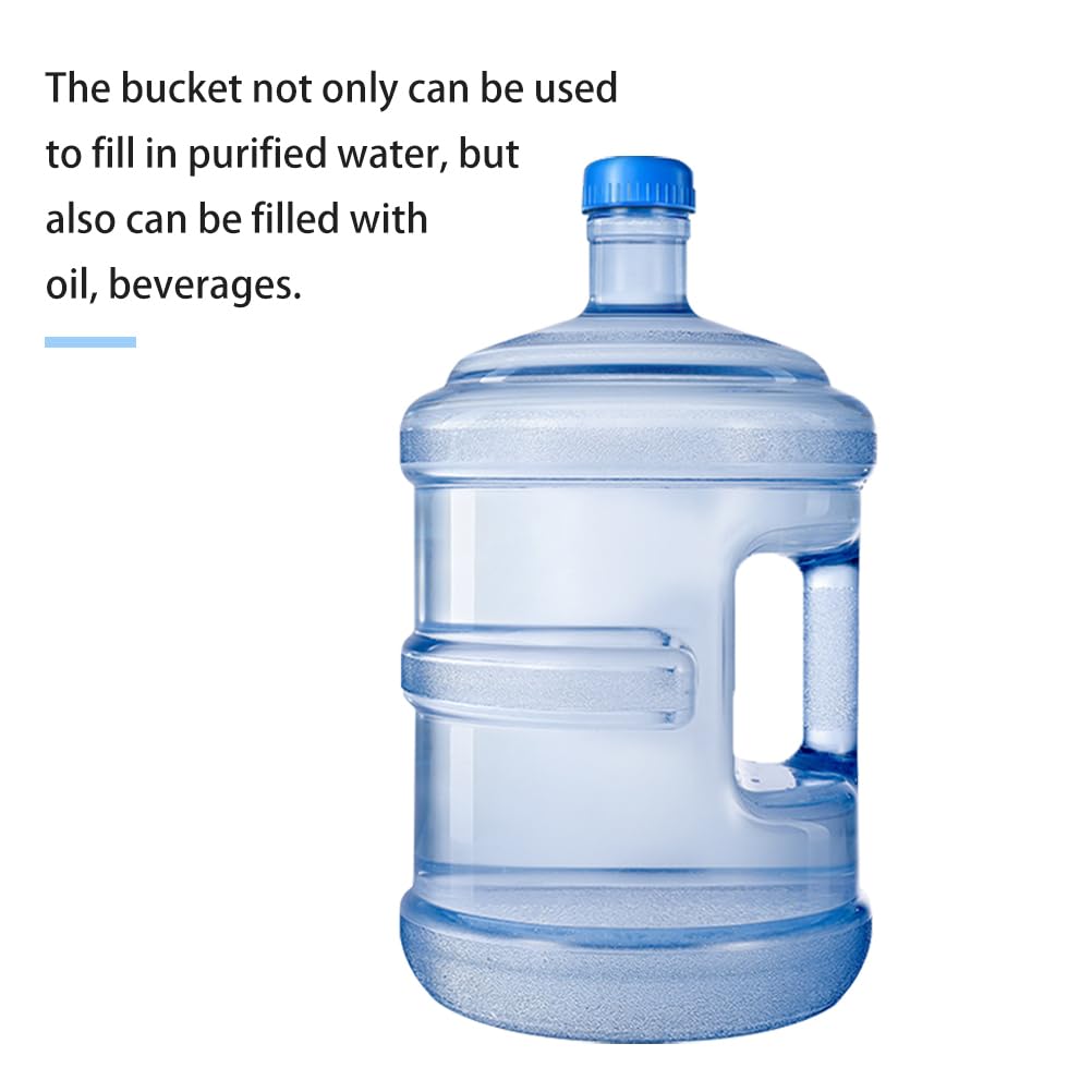 FAVOMOTO 15 Litre Water Bottle Mineral Water Bottle Portable Bucket with Handle, Wasser 15L Trinkwasser 15 Liter Kanister Stilles Wasser 15L Wasser Mineralwasser 15L Wasserflaschen Spender