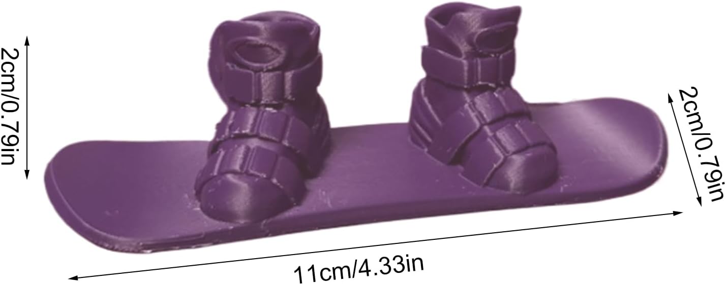 Generisch Finger Snowboard - 60g Kids Fingerboard Finger Slider Toy Collectable | Creative Fingerboard for Funny Fingertip Movement Toys, Props and Decoration, Adults