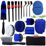 OULAIZ Car Detailing Brush Set, 21PCS Car Detailing Kit, Car Cleaning Kit, Auto Detailing Drill Brus