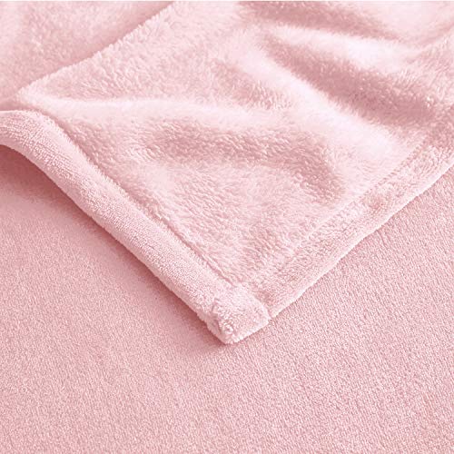 Exq Home Fleece Blanket Twin Size Pink Throw Blanket For Couch Or Bed - Microfiber Fuzzy Flannel Blanket For Adults Or Kids #TOP4