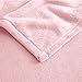 EXQ Home Fleece Blanket Pink Throw Blanket for Couch or Bed - Microfiber Fuzzy Flannel Blanket for Adults or Kids