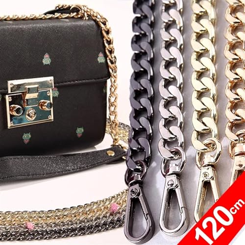 Chaîne sac à main argent accessoires de pièces de rechange métal 120cm