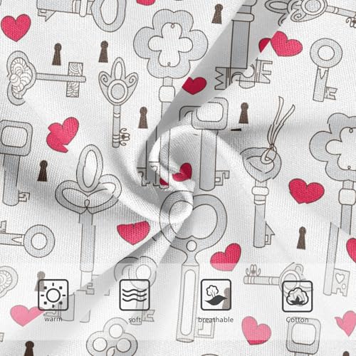 Girls' Underwear Valentine's Lock Heart Cotton Stretch Comfort Toddler Panties3