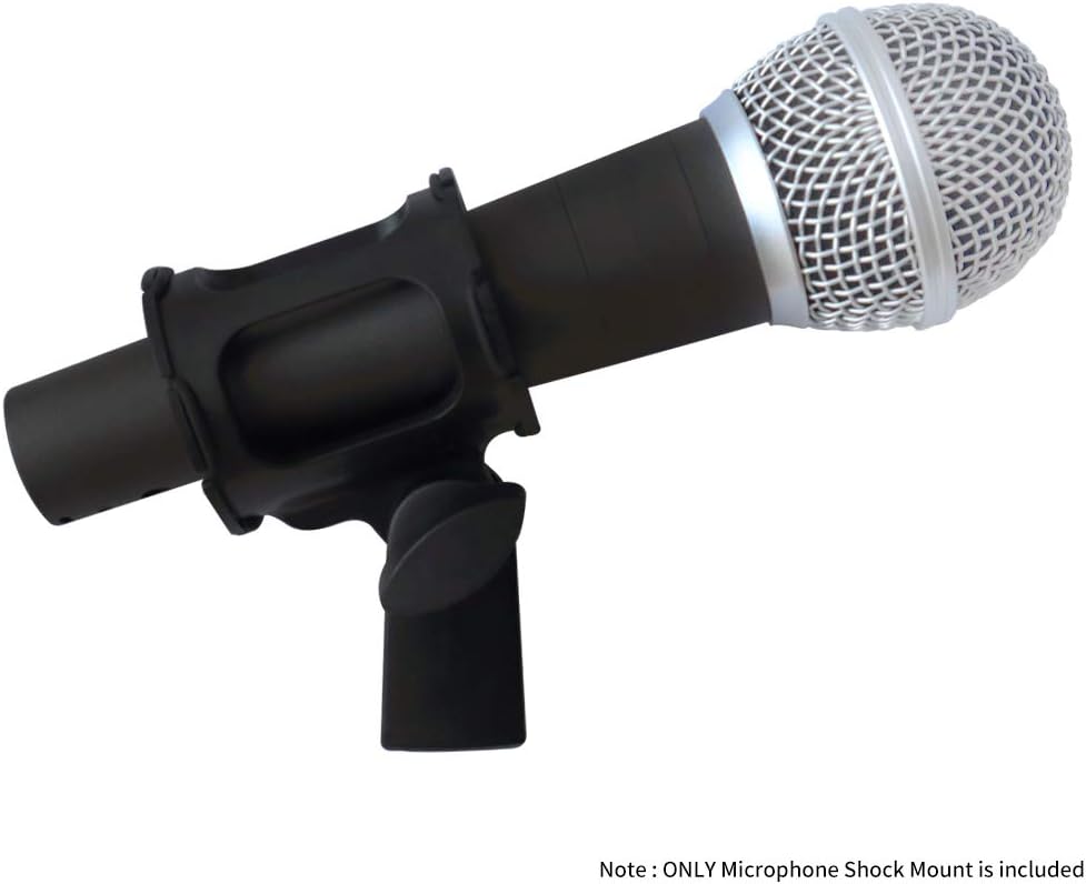 LYRCRO Microphone Shock Mount Holder Clip Mic Anti-Vibration for 18mm-30mm Dynamic Mic like Shure SM57 SM58 or Condenser Shotgun Mic like Rode NTG-1 NTG-2 NTG-3 NTG-4 NTG-4+ NTG-5 : Musical Instruments