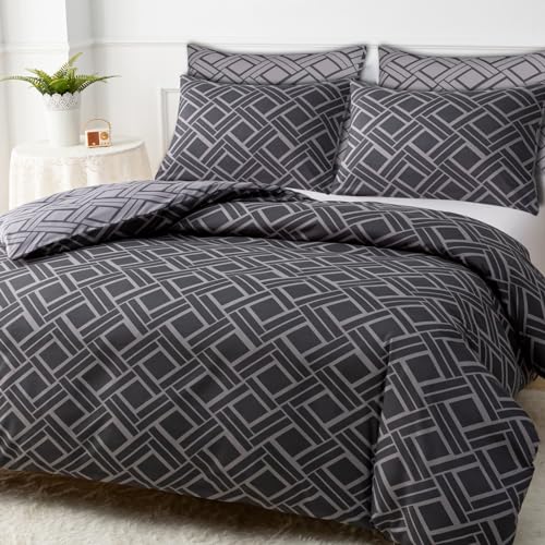 DEKORO King Size Duvet Cover Sets, Doublesided Premium Microfibre Bedding Sets King Size - Image 2