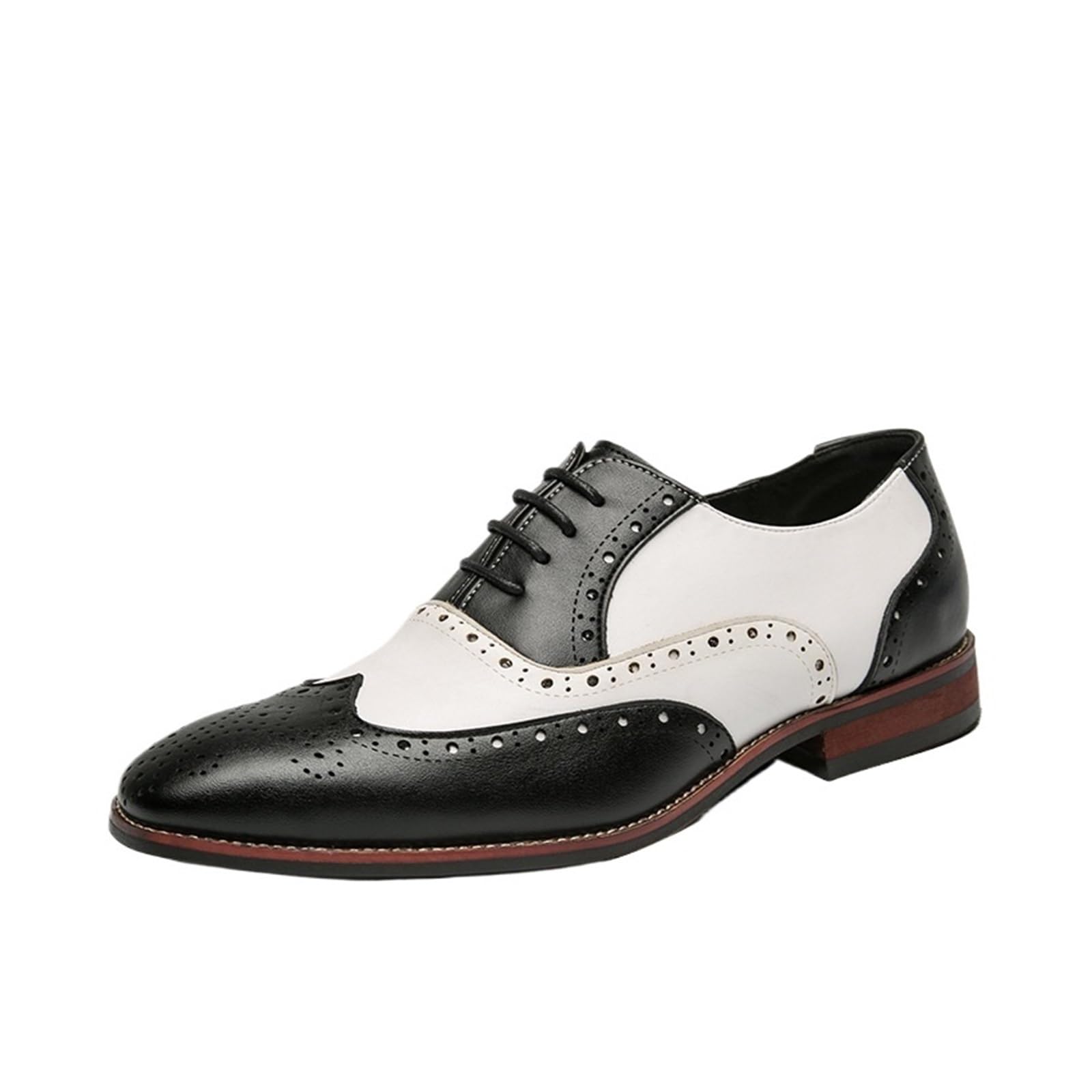 Scarpe Brogue Oxford Uomo Stringate Formali da Lavoro | Scarpe Oxford Brogue stringate uomo, Calzature formali da ufficio adatte per matrimoni cerimonie e uscite quotidiane