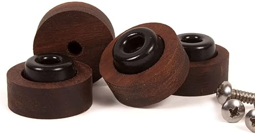 The Boardsmith Handmade Wood Cutting Board Feet with Stainless Steel Screws - Elevate Your Cutting Board with Wooden Non Slip Cutting Board Feet -