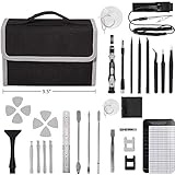 【Alta calidad】El kit de destornillador electrónico con otras herramientas necesarias en una caja de almacenamiento profesional puede satisfacer sus necesidades diarias. Estas puntas de destornillador están hechas de acero CRV, que es de buena dureza y puede alcanzar HRC52 56, garantía de uso prolongado, calidad estable, práctico.