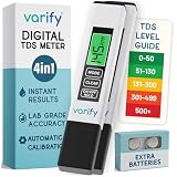 Varify 4-in-1 TDS Meter Digital Water Tester for Drinking Water | Accurate 0–9990 PPM EC & Temp Readings | Ideal for RO Systems, Aquariums, Pools – Built for Professionals, Easy for Anyone (2-Pack)