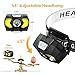 Eirnvop Headlamp 2 Pack,1500 Lumen Bright LED Head Lamp with 7 Modes, Head Lights for Forehead with Red Light, IPX5 Waterproof Head Light for Adults and Kids Camping Running, 6AAA Batteries Included