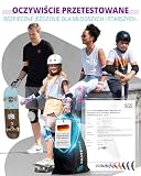 SKATEWIZ Ochraniacze na rolki i deskorolkę dla dorosłych (kobiety/mężczyźni) – Kolana i łokcie – SMASH