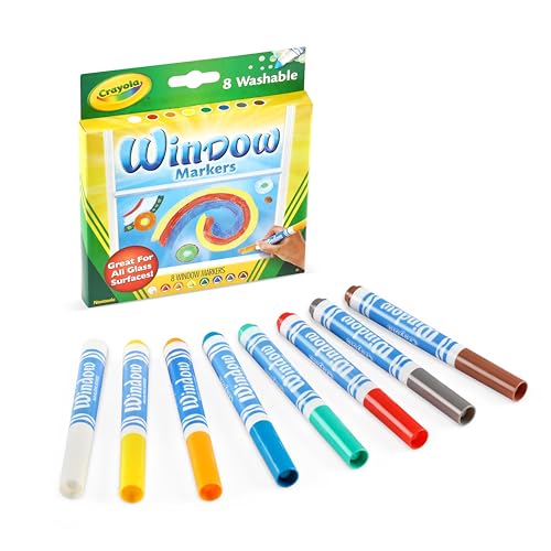 Fenstermalstifte Crayola Set mit 8 abwaschbaren Filzstiften