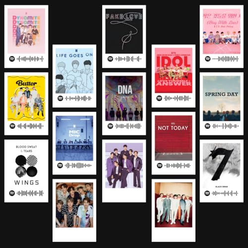 Image of Funk You Store BTS Posters | K-pop Mini Poster Kit (Set of 15) | Dynamite, Butter BTS Poster Size (8 x 6 cm) for Phone Accessories, Bedroom, Office, Living room, room decoration