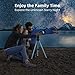 通用, Telescopio para Niños Telescopio Refractor de 50mm con Oculares, con Trípode...