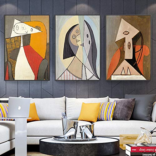 Peinture toile Picasso figure célèbre affiche décoration murale maison