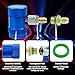 BFXM R1234yf Quick Coupler Adapter, Car Refrigerant Adapter, High and Low Pressure Fittings for Evacuation and Recharging of R1234yf Automotive Air Conditioning Systems, 1/4