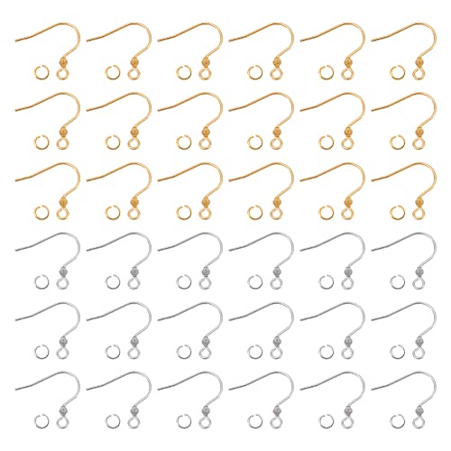 1000 Stück Edelstahl Ohrring-Zubehör - Komplettset Für DIY Schmuck