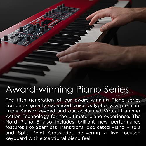 Clavia Nord Piano 5 73 · Piano de scène - Les Beatles, Paul McCartney, John Lennon, RIngo Starr, George Harrison Clavia Nord Piano 5 73 · Piano de scène – Image 3