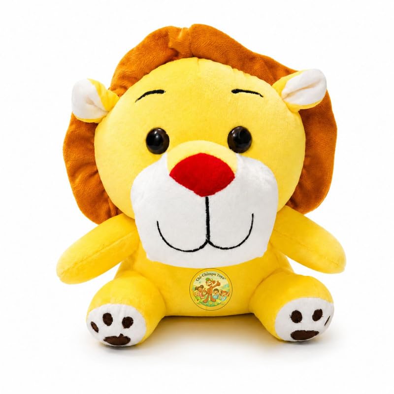 Image of Sitting Lion Soft Toy 25 cm Plush Stuffed Lion for Kids