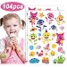 Baby Cute Shark Party Supplies Temporary Tattoos for Kids 104 Tatoos Party Favors & Birthday Party Decorations