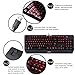 immagine 8LESHP Tastiera Italiana per Gaming USB - Alte Performance – Colori da Videogioco e Retroilluminata – Tastiera da Gioco – Tastiera per Videogame, PC PS4 Windows, Mac - Nuova 2018 Versione (Nero)