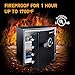 SentrySafe SFW123CS Lock Boxes Fireproof Waterproof, Dial Combination Safe, Black