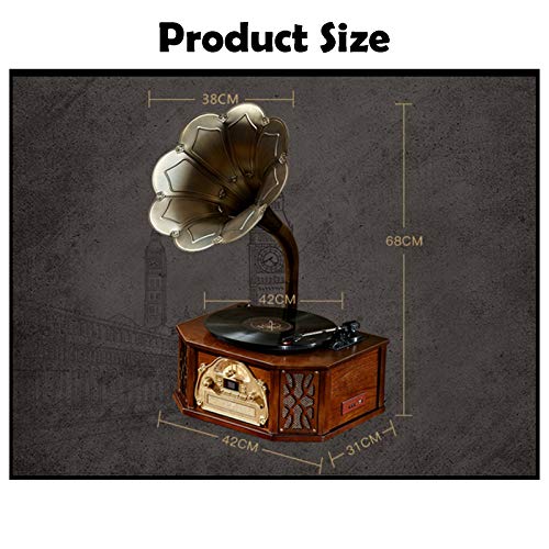 Phonographe Gramophone Platine Vinyle Tourne-Disque avec Haut-Parleurs Contrôle du Système Stéréo 33/45 RPM, Sortie CD… - Les Beatles, Paul McCartney, John Lennon, RIngo Starr, George Harrison Phonographe Gramophone Platine Vinyle Tourne-Disque avec Haut-Parleurs Contrôle du Système Stéréo 33/45 RPM, Sortie CD… – Image 8