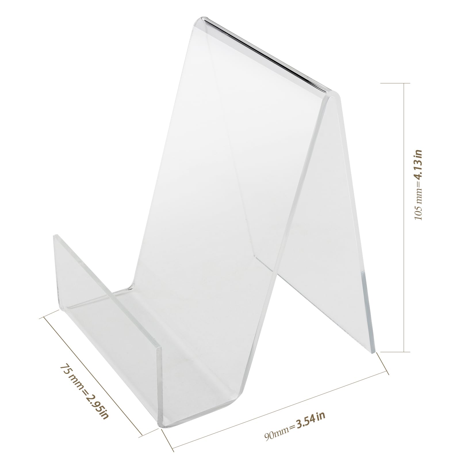 12 Supporti Per Libri In Acrilico Trasparente - Piccoli, Per Mostrare Oggetti, Decorazioni Casa - Foto 3