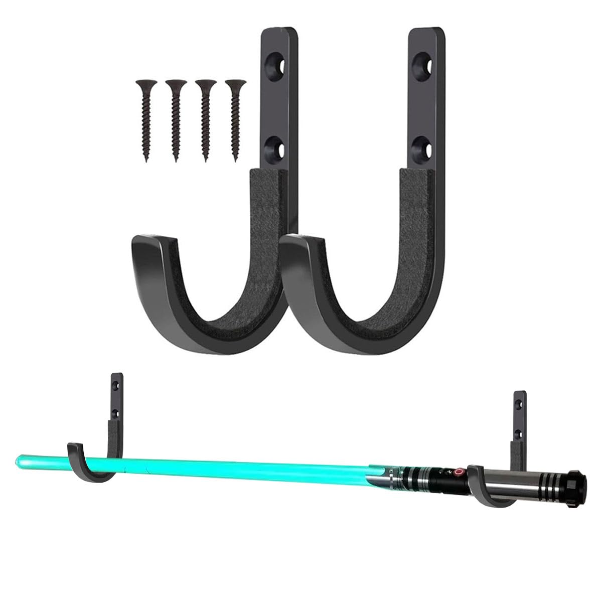 RALSPEC Lightsaber Wall Mounting Hooks Display Brackets Light Sabre Holder Mounts Saber Sword Rack Stand