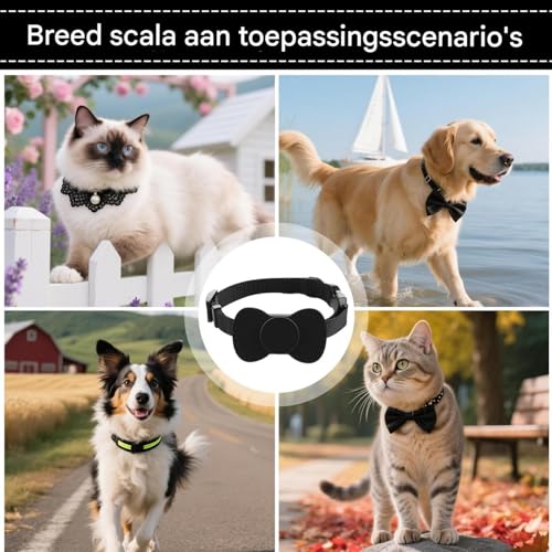 GPS Cat Tracking Collar - Smart Locator with 100dB Alarm, with Comfortable Pet Harness Design, Waterproof for Outdoor Adventure, Collar for Backyard Park | for Cat Dog Walking Travel Camping G - Afbeelding 5