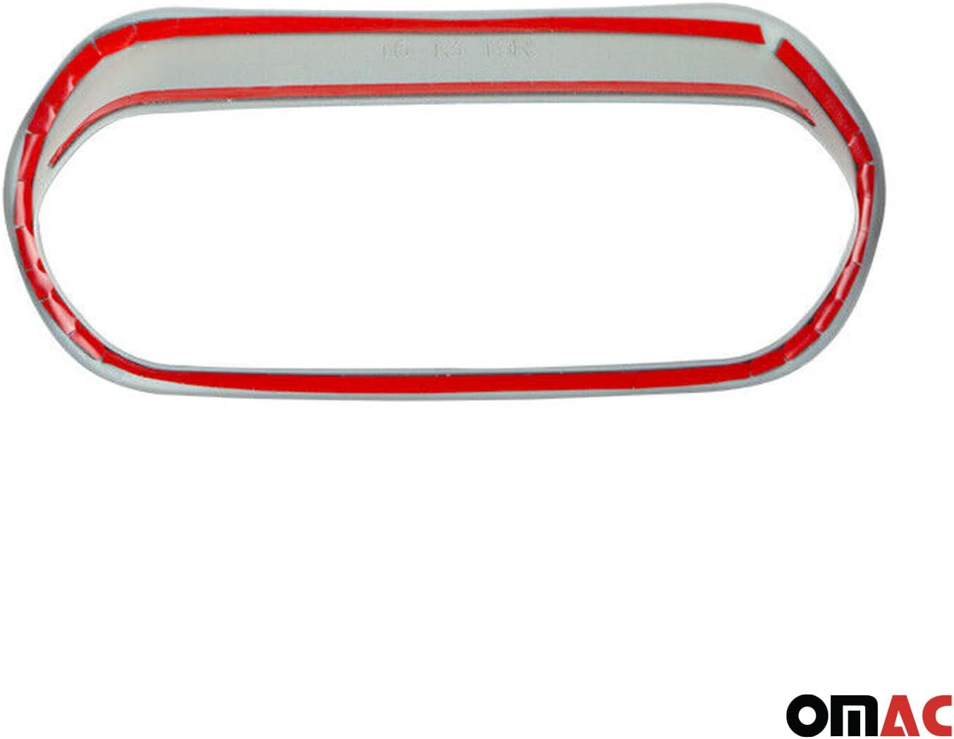 OMAC Air Condition Switch Trim Frame for Jeep Renegade 2015-2018 Matte Silver Chrome