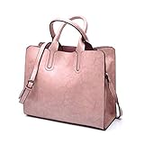 DISEÑO ÚNICO: Bolsos de cuero PU de alta calidad, duradero,ligero y cómodo. Bolsos bandolera, Bolsos de mano, Bolsos totes, Shoppers y bolsos de hombro. DEERWOR-EU5502-04