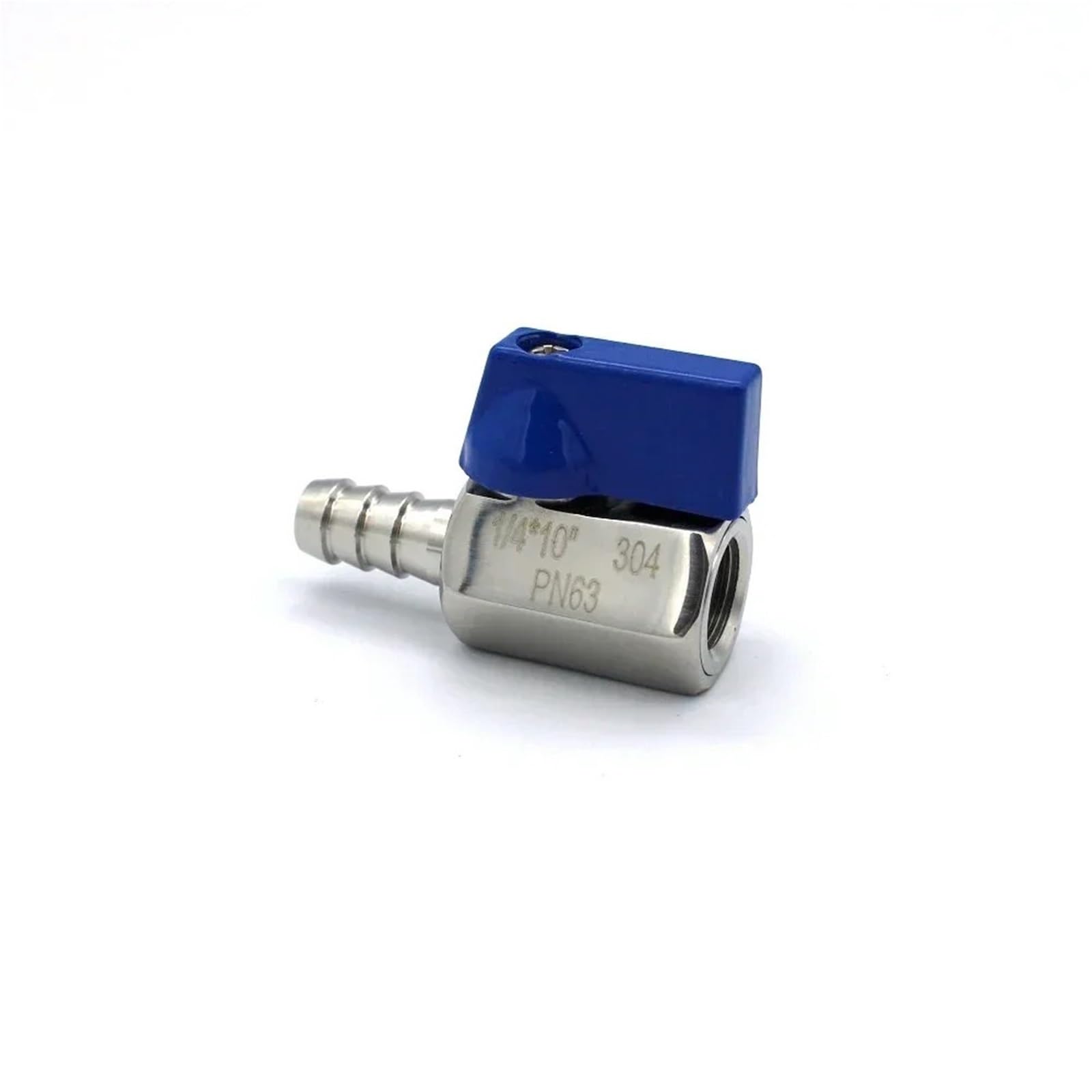 1/8" 1/4" 3/8" 1/2" 3/4" BSP Male Female 6 7 8 10 12-20mm Zawór sanitarny do węża Barb Homebrew 304 stal nierdzewna niebieski Hanlde (3/4", BSP FEMALE_TYPE-A_13 mm)