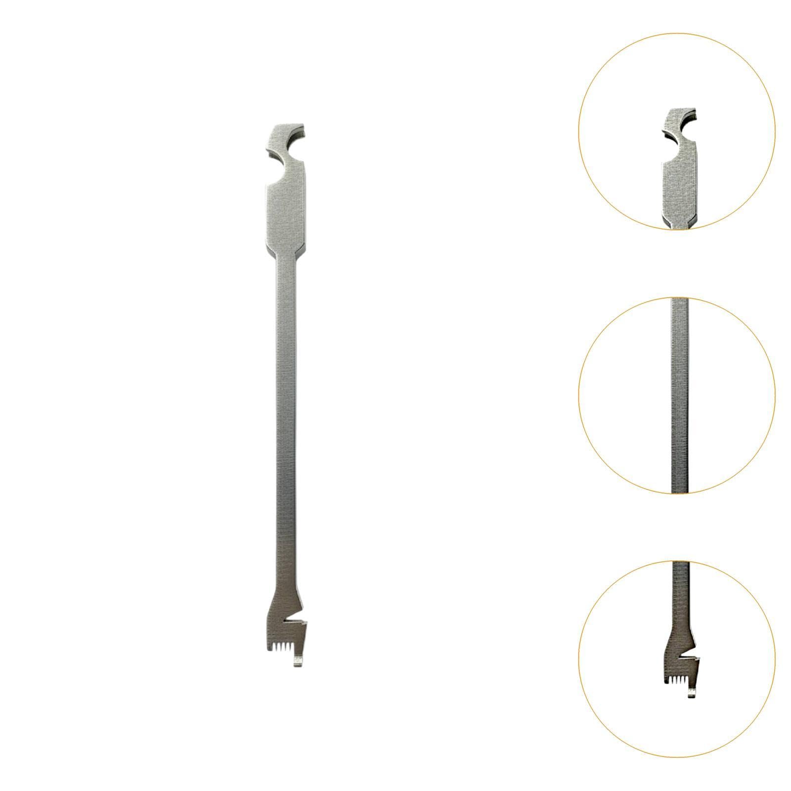 Milageto Llave afinación para dulcimer, accesorios musicales con caja almacenamiento, herramienta compacta para instrumentos, llave afinación