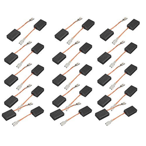 SOURCING MAP sourcingmap® 15 pares de 43x15x10x5mm Escobillas de carbón para motores de taladro percutor eléctrico sin muelle